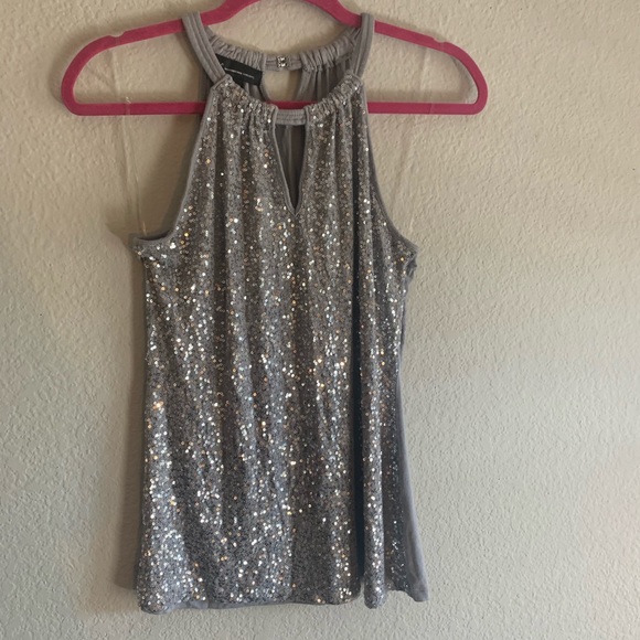 Beautiful gray sequin tank! Never worn - Picture 2 of 6